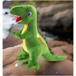 Tickles Cute Dinosaur Soft Stuffed Plush Animal Toy for Kids Girls & Boys Birthday Gift (Color: Green: Size 25 cm)-image-29