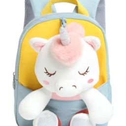 Smily kiddos Unicorn Plush Toy Backpack - Green -11 Inch-picture-2