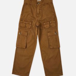 Pepe Jeans Boys Mid-Rise Cargos Trousers-image-110