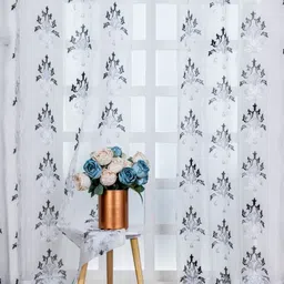 Parda Online Embroidered Sheer Tissue Door Curtain-image-34