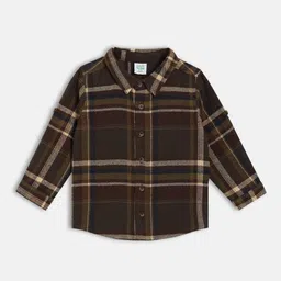 MINI KLUB Boys Buffalo Checked Spread Collar Casual Shirt-picture-15