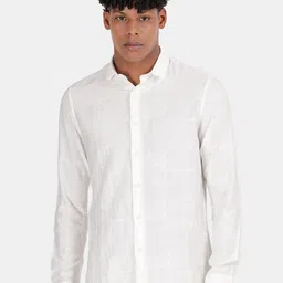 Blu MNKY Men Smart Slim Fit Casual Shirt-image-38