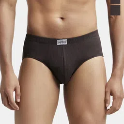 Jockey Men Pack of 3 Super Combed Cotton Solid Briefs-image-82