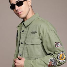 The Roadster Lifestyle Co. Men Pure Cotton Twill Tailored Jacket-40