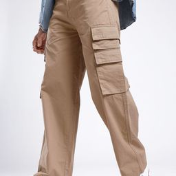glitchez Men Utility Cool Relaxed Fit Cargos Trousers-image-46