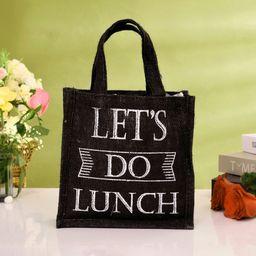 Kuber Industries 4 Pcs Printed Jute Handheld Bag image 2