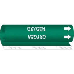 BRADY Plastic Pipe Marker Oxygen Green and White 5 x 8 x 0.006 inch, 24VC84-image-61