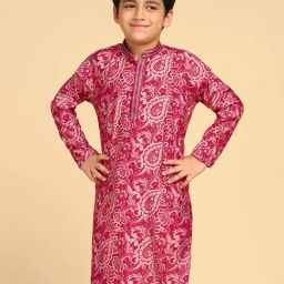 Kisah Kids Pink Printed Kurta-image-68