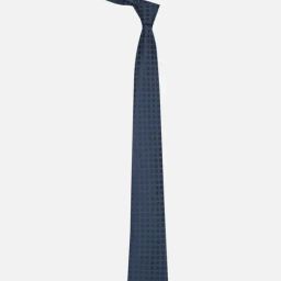 Van Heusen Navy Checked Tie-image-47
