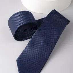 Allen Solly Navy Embroidered Tie-image-53
