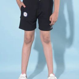Crimsoune Club Kids Black Printed Shorts-image-93