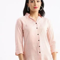 SHOWOFF Pink Stripes Shirt-image-37
