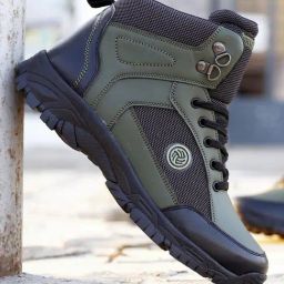 Bacca Bucci Men's HIKE Olive Outdoor Shoes-picture-8