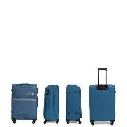 Citizen Journey Pulse Blue Solid Soft Large Trolley Bag - 78 Cms image 2