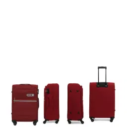 Citizen Journey Pulse Maroon Solid Soft Medium Trolley Bag - 68 Cms image 2