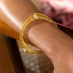 Shaya 92.5 Sterling Silver Queen of Organising Bangle for Women-image-63