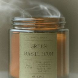H&M Green Small Scented Candle In Glass Holder-31