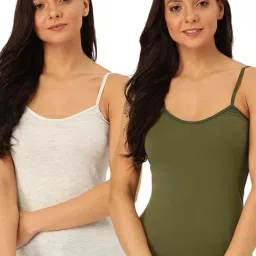 Lady Lyka Multicolor Cotton Camisole (Pack Of 2)-image-81