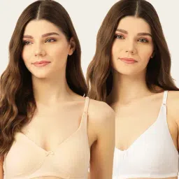 Lady Lyka Multicolor Non Wired Non Padded T-Shirt Bra (Pack Of 2)-image-59