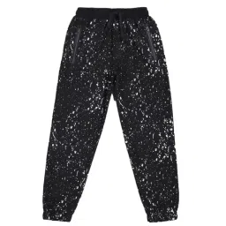 Li'l Tomatoes Kids Black Printed Joggers-image-48