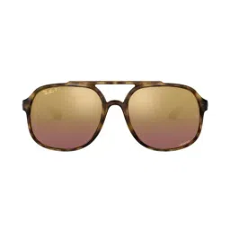 RAY-BAN Men Polarized Violet Lens Square Sunglasses - 0RB4312CH894/6B57-18