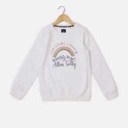 Allen Solly Kids White Graphic Full Sleeves Sweatshirt-picture-13