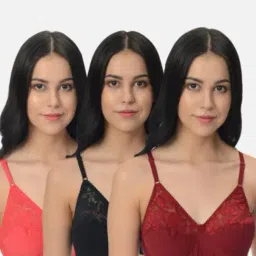 Mod & Shy Multi Lace Print Bra Set-picture-40