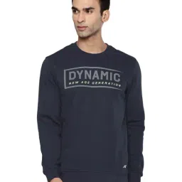ALCIS Navy Graphic Print Sweatshirt-image-20