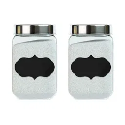Femora Octo Transparent Glass Storage Jars (1550 ml) - Set of 2-4