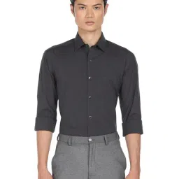 Arrow Grey Cotton Regular Fit Shirts-picture-13
