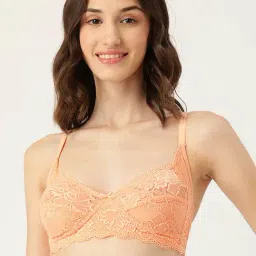 Leading Lady Peach Non-Padded T-Shirt Bra-34