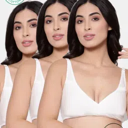 Inner Sense White Full Coverage Maternity Bra - Pack of 3-image-40