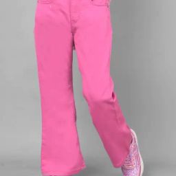 Crimsoune Club Girls Pink Bootcut Fit Jeans-picture-8