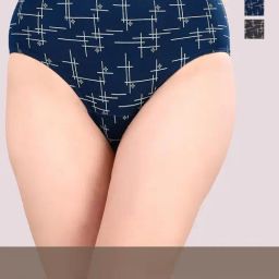 Soie Multi Color Solid Cotton High Waist Full Coverage Printed Cotton Briefs (Assorted Pack of 3)-picture-7