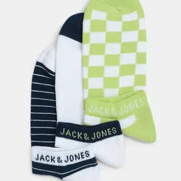 Jack & Jones Men Pack Of 3 Printed Ankle-Length Socks-image-61