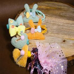 Jewelz Korean Style Hair Clips Cute Animals & Flowers for Kids ¿ Pack of 7-15