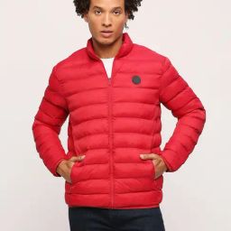 Pepe Jeans Red Regular Fit High Neck Puffer Jacket-image-83