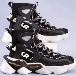 Atom Men's Gansta1 Black Running Shoes-image-96