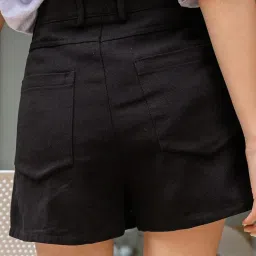 Kotty Black Regular Fit Shorts image 2
