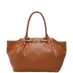ALDO Cognac Solid Large Tote Handbag-14