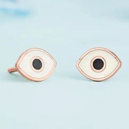 P.N.Gadgil Jewellers Twinkle Eyes 18kt Rose Gold Stud Gold Earring For Kids-image-70