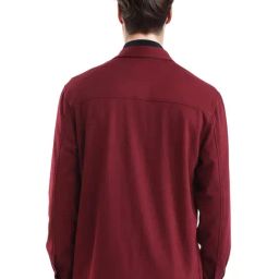 Rare Rabbit Red Regular Fit Solid Shaket image 2