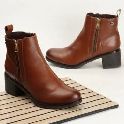 Carlton London Women's Tan Casual Booties-image-99