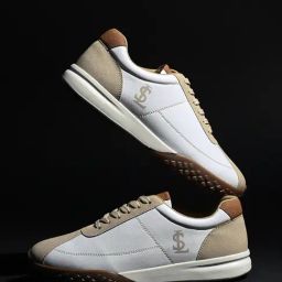 Louis Stitch Men's White Casual Sneakers-image-101