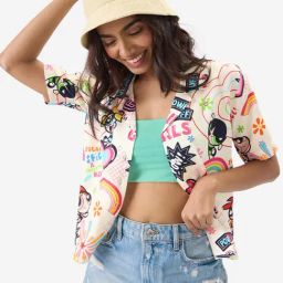 The Souled Store Pink Graphic Print Shirt-image-27