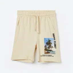 Fame Forever by Lifestyle Boys Beige Cotton Printed Shorts-picture-47