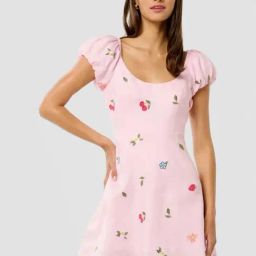 Forever New Cotton Candy Linen Regular Fit Printed Dress-image-35