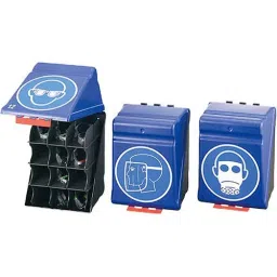 AS ONE Safety Protection Equipment Store Box for Protective Eyewear ABS Resin Blue, MAXI-6-image-82