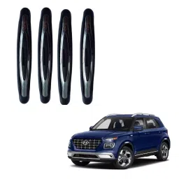SPREADX Plastic Car Compact Black Colour Elegant Door Guard Protection Universal Type Suitable for Venue (Set of 4 Pcs)-picture-2