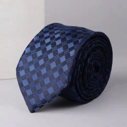 Allen Solly Navy Embroidered Tie-image-55